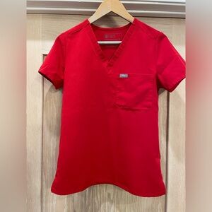 Figs Red Catarina top, XS